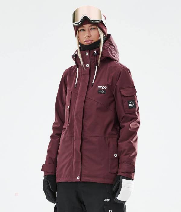 Dope Adept 2021 Snowboardové Bundy Damske Bordove | CFJNWR-163