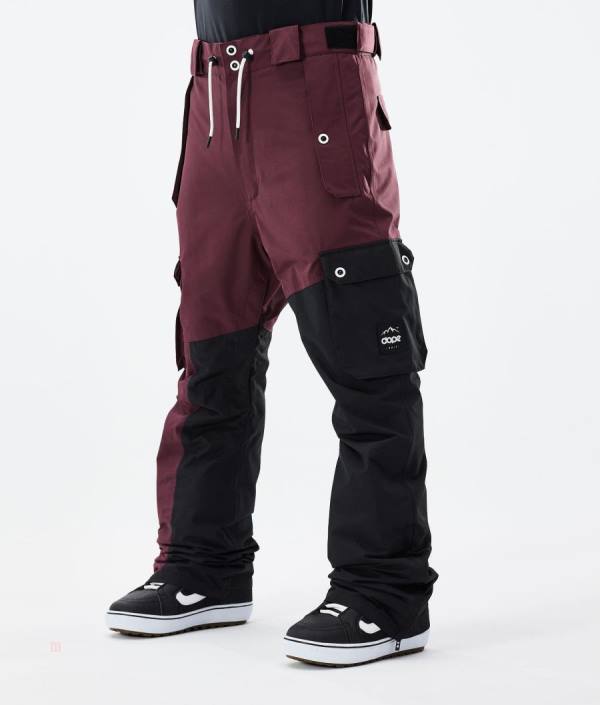 Dope Adept 2021 Snowboardové Nohavice Panske Bordove Čierne | XEJNYW-390