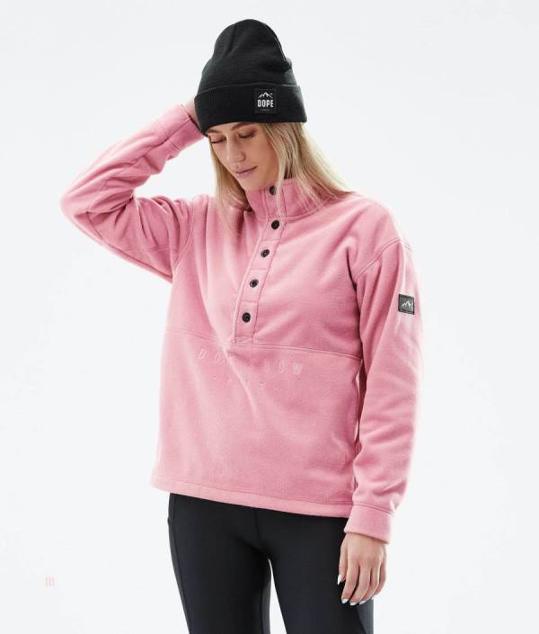 Dope Comfy 2021 Fleecové Svetre Damske Ruzove | QGSTZC-257