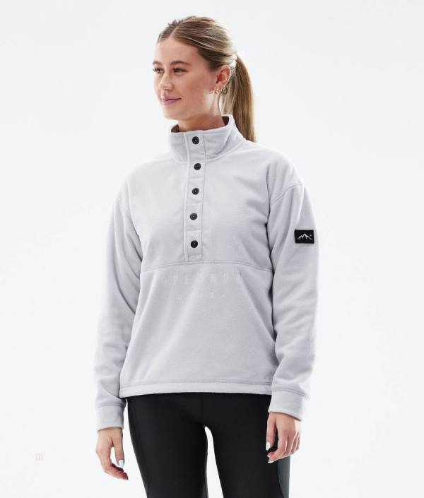 Dope Comfy 2021 Fleecové Svetre Damske Svetlo Siva | UARVFK-830