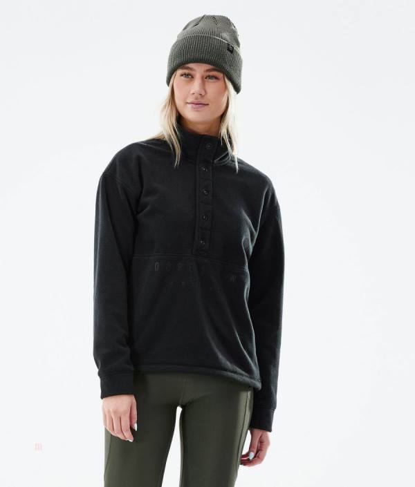 Dope Comfy 2021 Fleecové Svetre Damske Čierne | YUAERO-739