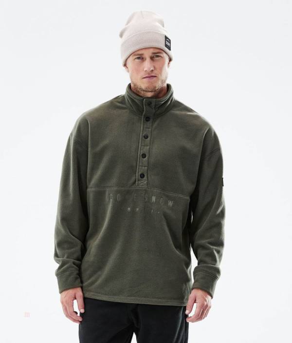 Dope Comfy 2021 Fleecové Svetre Panske Olivovo Zelená Zelene | AEPGSZ-584