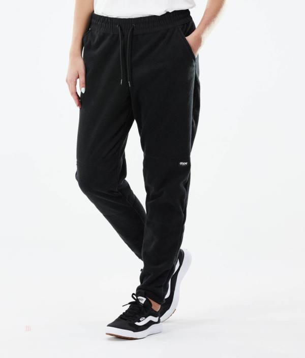 Dope Comfy Fleecové Nohavice Damske Čierne | AESHTI-569