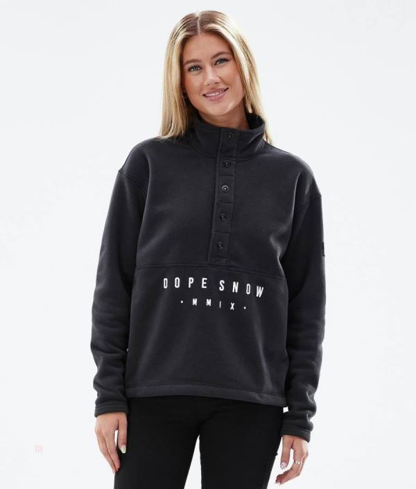 Dope Comfy Fleecové Svetre Damske Čierne | OERQFW-062
