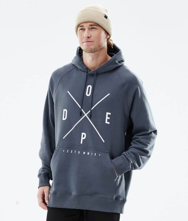 Dope Common 2X-UP Mikiny S Kapucňou Panske Modre | XUWNFA-316