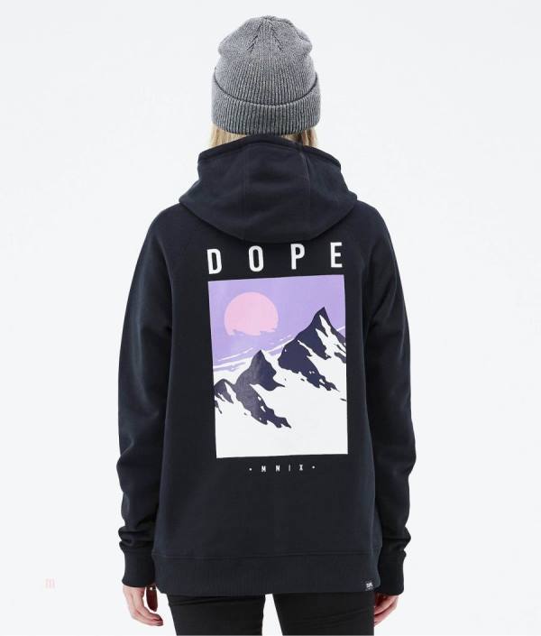 Dope Common Mikiny S Kapucňou Damske Čierne | GPYUVH-481