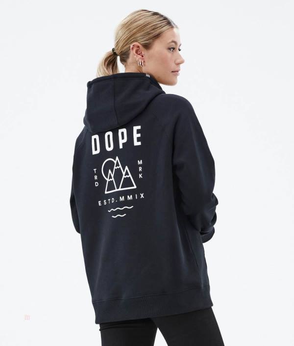 Dope Common Mikiny S Kapucňou Damske Čierne | SVZKJG-194